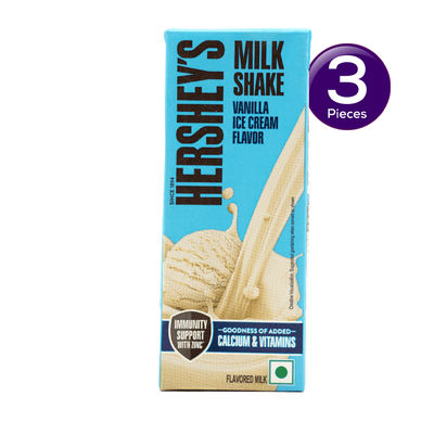 Hersheys Vanilla Milkshake Tetrapack 180 ml Combo