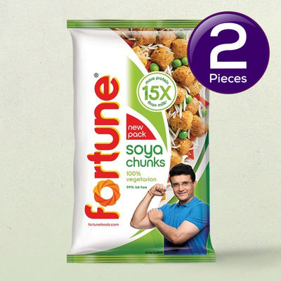 Fortune Soya Chunks | Pouch 1 kg Combo