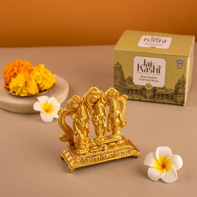 Jai Kashi Ram Darbar God Idol Brass