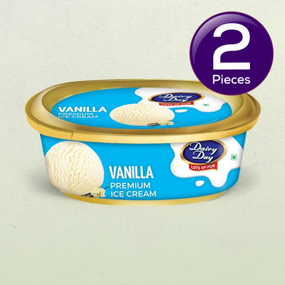 Dairy Day Vanilla Ice Cream Tub 500 ml Combo