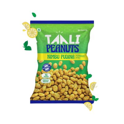 Taali Roasted Bharuchi Peanuts | Nimbu Pudina | Protein Rich , No Palm Oil ,Restaurant-Style Crunch