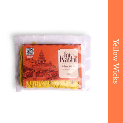 Jai Kashi Yellow Jumbo Cotton Wicks
