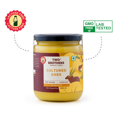 Two Brothers A2 Cow Cultured Ghee Desi Gir Cow | Jar