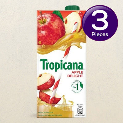 Tropicana Apple Delight Fruit Juice 1 lt 1 l Combo