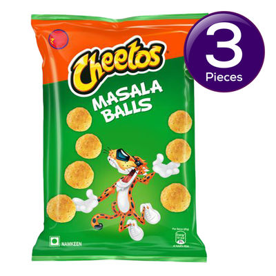 Cheetos Masala Balls, Crispy Chips & Snacks 84 g Combo