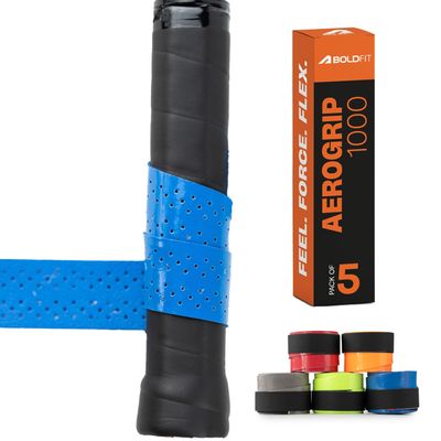 Boldfit Badminton Grip Multicolor Anti Slip Perforated Tennis Racket Grip Po5
