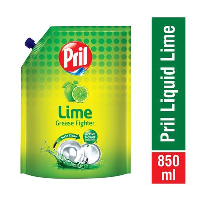 Pril Lime Dishwash Liquid Pouch