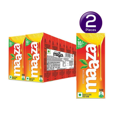 Maaza Mango Drink Multipack | Pack Of 10 135 ml Combo