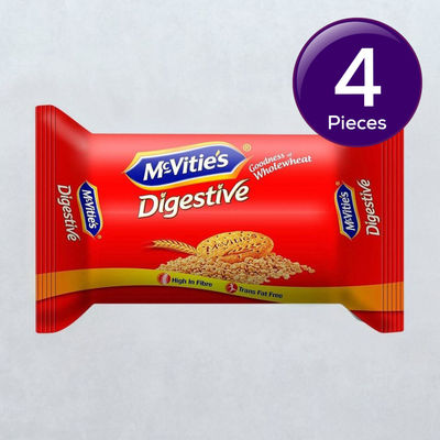 Mcvitie's Digestive High Fibre Biscuits With Goodness Of Wholewheat,Super Saver Family Pack 100 g Combo