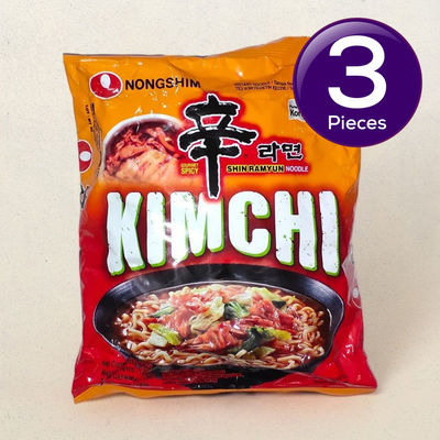 Korean Nongshim Kimchi Ramyun Noodle Soup Veg 120 g Combo