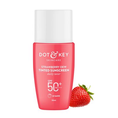 Dot & Key Strawberry Dew Tinted Sunscreen Spf 50+ Pa++++ - 03 Sand