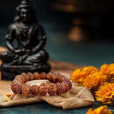 Astrotalk 7 Mukhi Rudraksha Bracelet