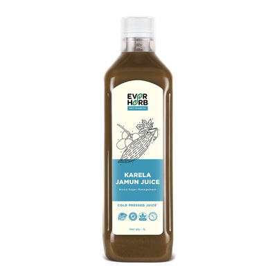 Everherb Karela Jamun Juice - Helps Maintains Healthy Sugar Levels -Helps In Weight Management