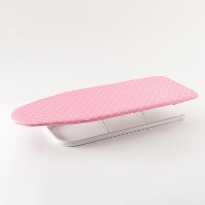 Kuber Industries Foldable & Portable Ironing Board for Dorms | Laundry Rooms | BEY240301 | Pink