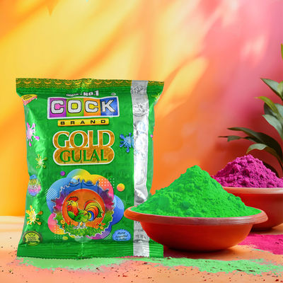 Cock Gold Holi Gulal - Green
