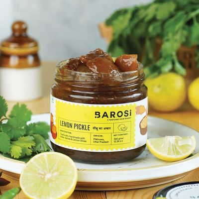 Barosi Lemon Pickle Glass Jar