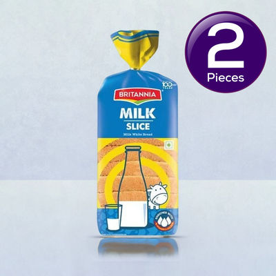 Britannia Milk Slice White Bread 400 g Combo