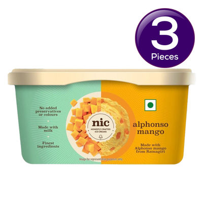 NIC Alphonso Mango Ice Cream 500 ml Combo