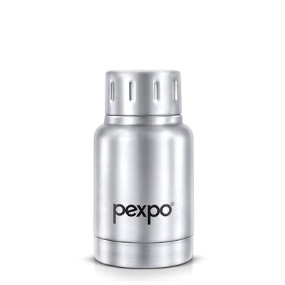 Pexpo Cameo Hot & Cold Stainless Steel Water Bottle - 160 ml | Silver