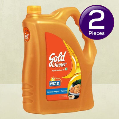 Gold Winner Refined Sunflower Oil - Jar 5 l Combo