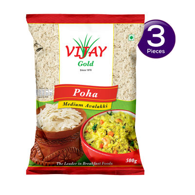 Vijay Gold Poha Medium Avalakki 500 g Combo