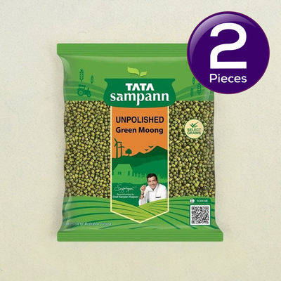 Tata Sampann Unpolished Green Moong Dal 500 g Combo