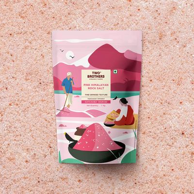 Two brothers Organic Farms Pink Himalayan Rock Salt | Naturally Rich in Minerals