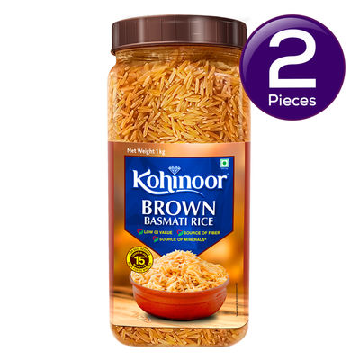 Kohinoor Brown Easy To Cook Basmati Rice 1 kg Combo