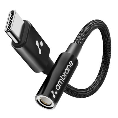 Ambrane Type C to 3.5 mm Audio Jack Converter, Connector Cable (AOTG-CX1)