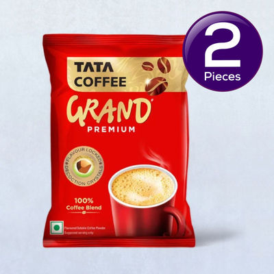 Tata Coffee Grand Premium 100% Coffee Blend Instant Coffee Pouch 45 g Combo