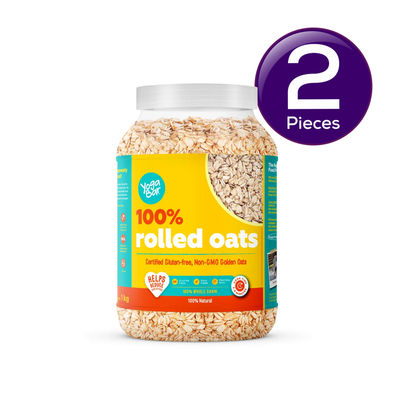 Yoga Bar 100% Rolled Oats Gluten free Wholegrain Oats With Protein & Fibre 1 kg Combo