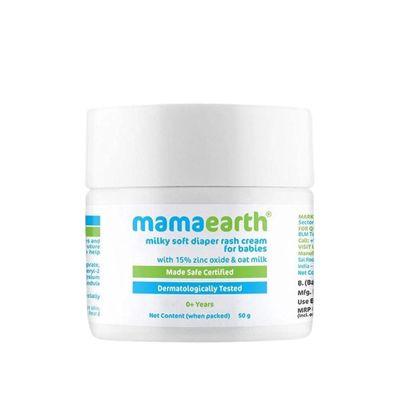 Mamaearth Milky Soft Diaper Rash Cream For Kids | 1+ months