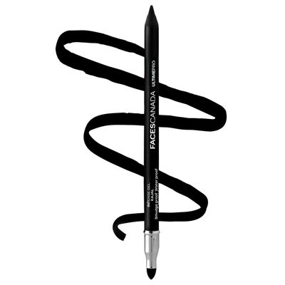 FACES CANADA Ultime Pro Intense Gel Kajal With Smudger & Sharpener - Black 24Hr Long Stay