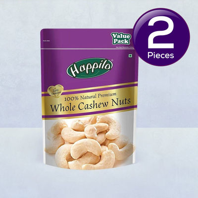 Happilo 100% Natural Premium Whole Cashews 500 g Combo