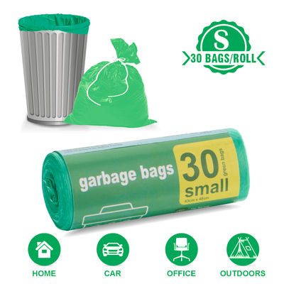 Garbage Bag Roll Green - Small - 17 x 19 Inch