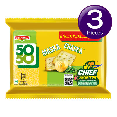 Britannia 50-50 Maska Chaska Biscuit 300 g Combo