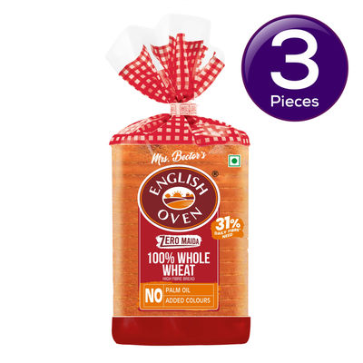 English Oven Zero Maida 100% Whole Wheat Bread 400 g Combo