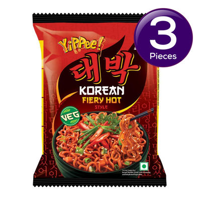 Sunfeast Yippee! Korean Noodles Fiery Hot 75 g Combo
