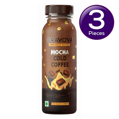 Cravova Mocha Cold Coffee 200 ml Combo