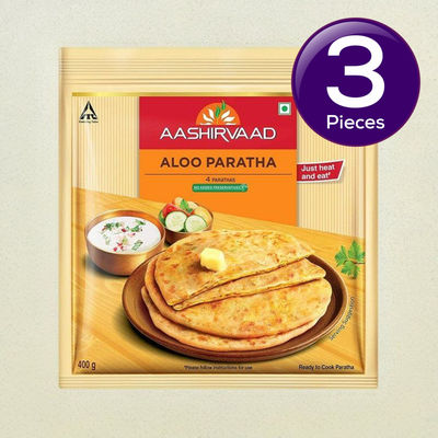 Aashirvaad Ready To Cook Aloo Paratha 400 g Combo