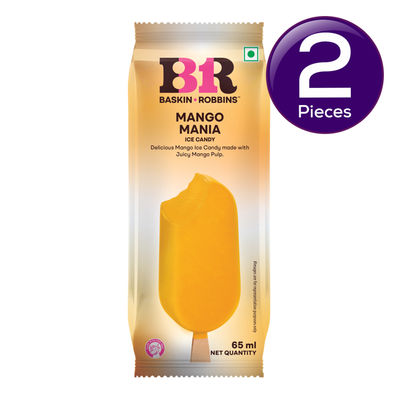 Baskin Robbins Mango Mania Candy Stick Ice Cream 65 ml Combo