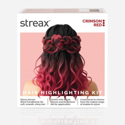 Streax Hair Colour Highlighting Kit Crimson Red For Women