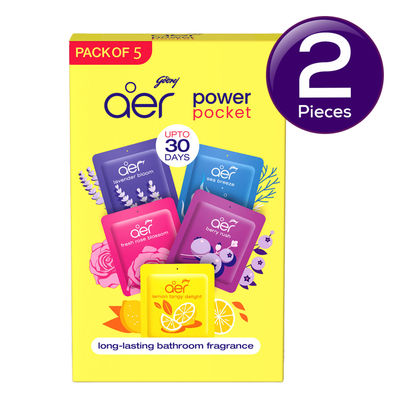 Godrej Aer Power Pocket Bathroom Freshener 5 pc Combo