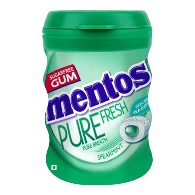 Mentos Pure Fresh Sugarfree Mint Chewing Gum Bottle