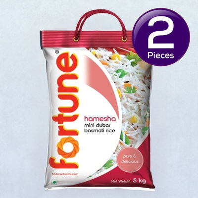 Fortune Hamesha Mini Dubar Basmati Rice 5 kg Combo