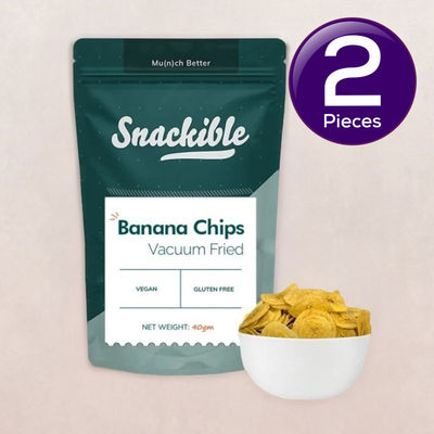 Snackible Vacuum Fried Banana Chips 40 g Combo
