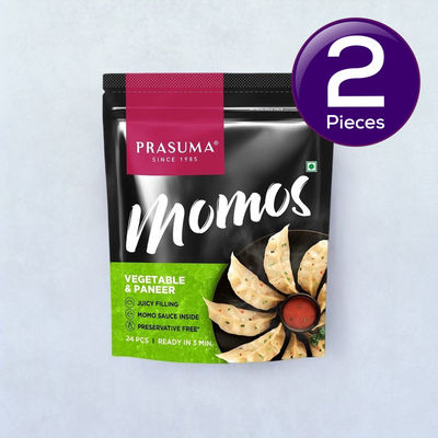 Prasuma Vegetable And Paneer Momos 24 pc Combo