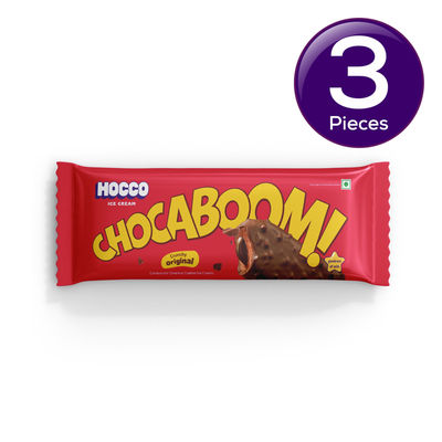 Hocco Chocaboom Bar Ice Cream Stick 80 ml Combo