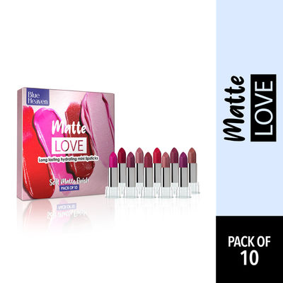 Blue Heaven Matte Love Long Lasting Hydrating Mini Lipsticks