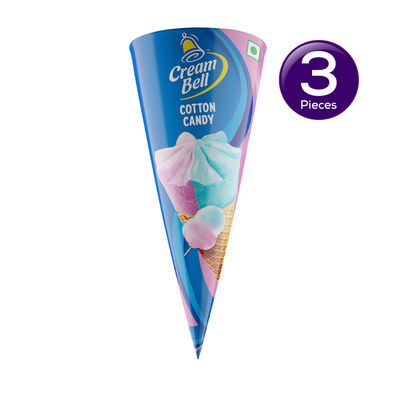Cream Bell Cotton Candy Cone 110 ml Combo